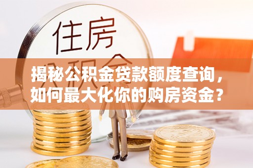 徐闻揭秘公积金贷款额度查询，如何最大化你的购房资金？