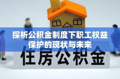徐闻探析公积金制度下职工权益保护的现状与未来