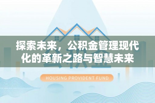 徐闻探索未来，公积金管理现代化的革新之路与智慧未来