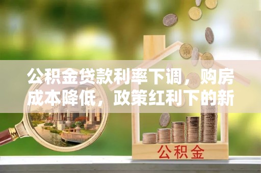 徐闻公积金贷款利率下调，购房成本降低，政策红利下的新机遇
