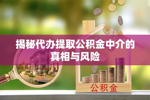 徐闻揭秘代办提取公积金中介的真相与风险