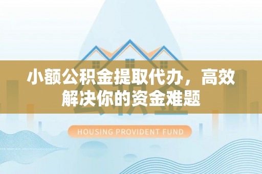 徐闻小额公积金提取代办，高效解决你的资金难题