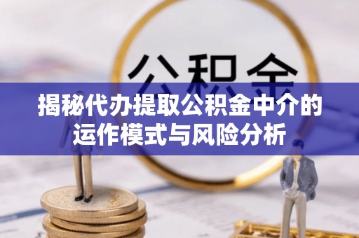 徐闻揭秘代办提取公积金中介的运作模式与风险分析