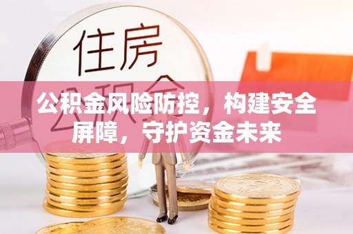 徐闻公积金风险防控，构建安全屏障，守护资金未来