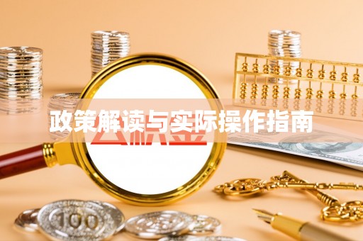 徐闻政策解读与实际操作指南