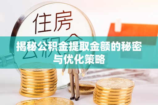 徐闻揭秘公积金提取金额的秘密与优化策略