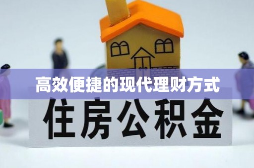 徐闻高效便捷的现代理财方式