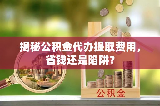 徐闻揭秘公积金代办提取费用，省钱还是陷阱？