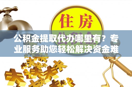 徐闻公积金提取代办哪里有？专业服务助您轻松解决资金难题