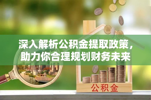 徐闻深入解析公积金提取政策，助力你合理规划财务未来