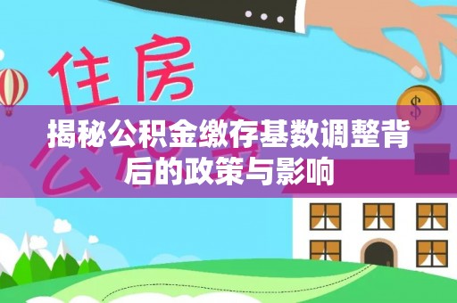 徐闻揭秘公积金缴存基数调整背后的政策与影响