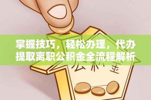 徐闻掌握技巧，轻松办理，代办提取离职公积金全流程解析