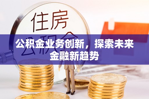 徐闻公积金业务创新，探索未来金融新趋势