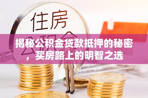 徐闻揭秘公积金贷款抵押的秘密，买房路上的明智之选