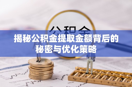 徐闻揭秘公积金提取金额背后的秘密与优化策略