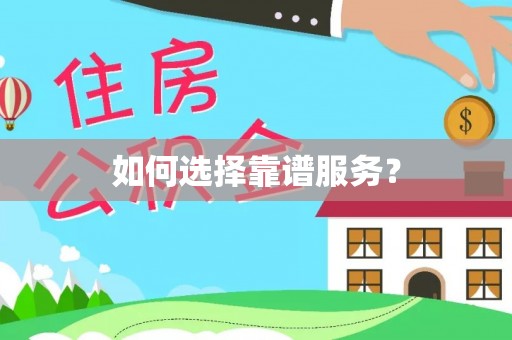 徐闻如何选择靠谱服务？