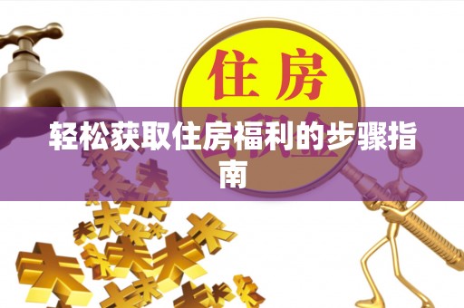 徐闻轻松获取住房福利的步骤指南