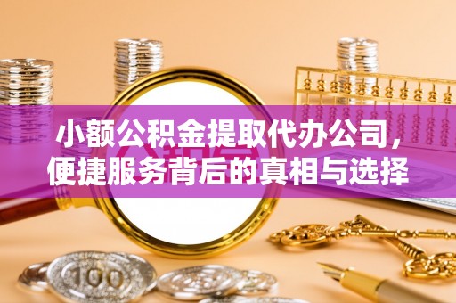 徐闻小额公积金提取代办公司，便捷服务背后的真相与选择