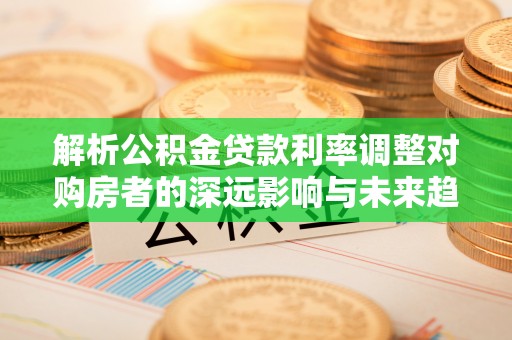 徐闻解析公积金贷款利率调整对购房者的深远影响与未来趋势