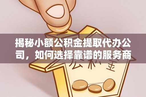 徐闻揭秘小额公积金提取代办公司，如何选择靠谱的服务商？