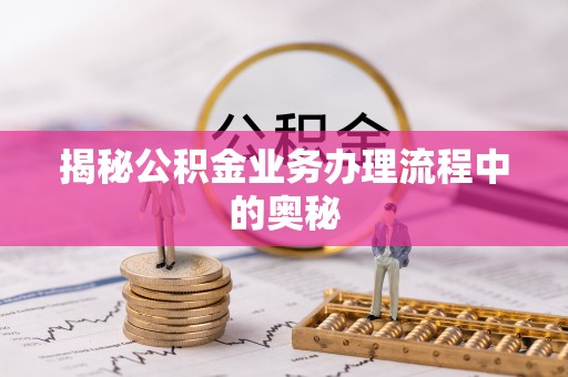 徐闻揭秘公积金业务办理流程中的奥秘