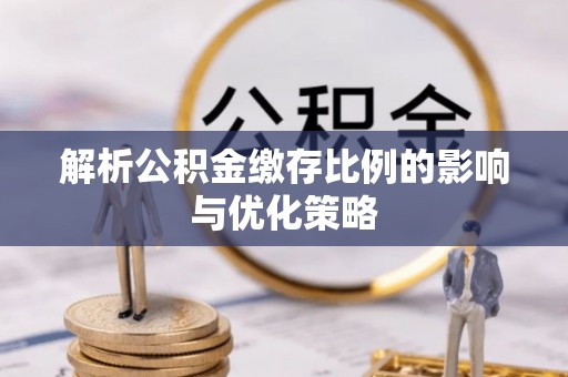 徐闻解析公积金缴存比例的影响与优化策略